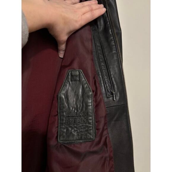 Pelle Studio Wilsons Leather Mens Bomber Jacket XL Full Zip Vintage Moto - Picture 6 of 10
